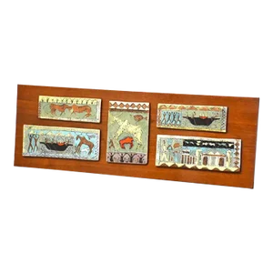 Harris Strong Tile and Walnut Art