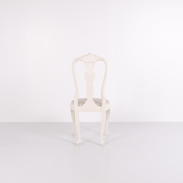 White Vintage Dining Chairs in Neo Rococo Style, 1920s, Set of 6 For Sale - Image 8 of 17