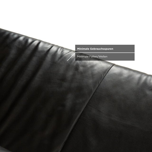 Black BMP 622 2-Seater Sofa in Black Leather from Rolf Benz For Sale - Image 8 of 14