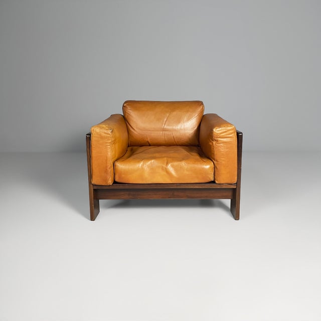 Italian mid-century modern armchairs Bastiano by Afra and Tobia Scarpa for Gavina, 1960s Set of two armchairs model...