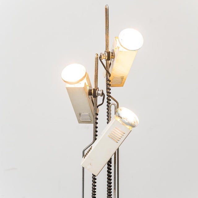Joe Colombo Industrial Floor Lamp with 3 Lights in the style of Joe Colombo, 1970s For Sale - Image 4 of 11