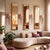 Pair of large mid-century modern Murano glass wall sconces, Italy circa 1990s. 2 pairs of sconces available - sold and...