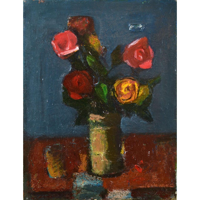 Aleksandr Rodin, Roses, 1980s, Oil on Canvas For Sale - Image 7 of 7