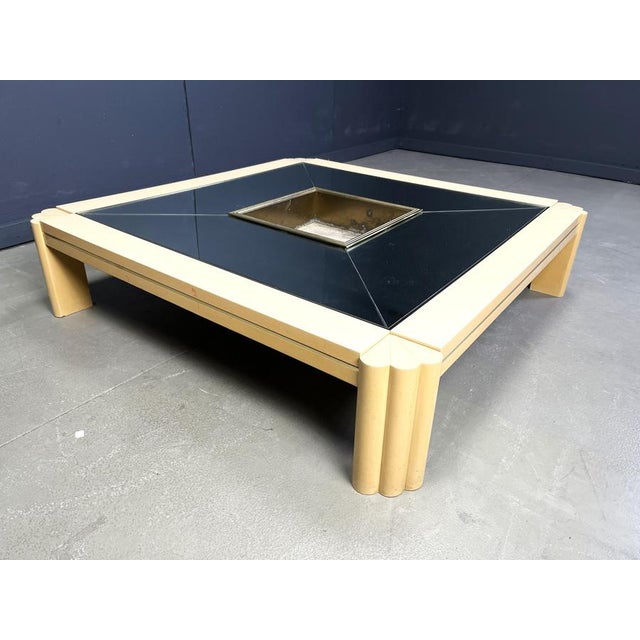 Vintage Lacquered Coffee Table attributed to Alain Delon for Maison Jansen, 1970s For Sale - Image 10 of 18