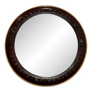 William Switzer Edwardian Style Round Wall Mirror For Sale