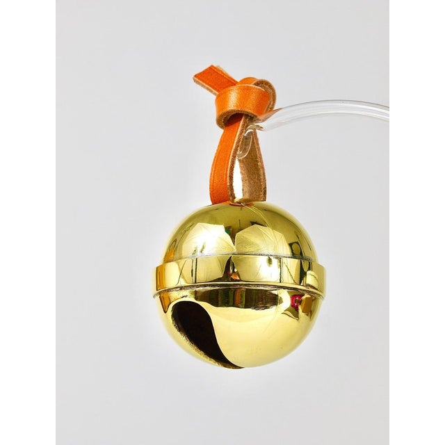 Handcrafted Jingle Bell #5039 Paperweight in Brass, Leather attributed to Carl Auböck, Austria, 2022 For Sale - Image 11 of 18