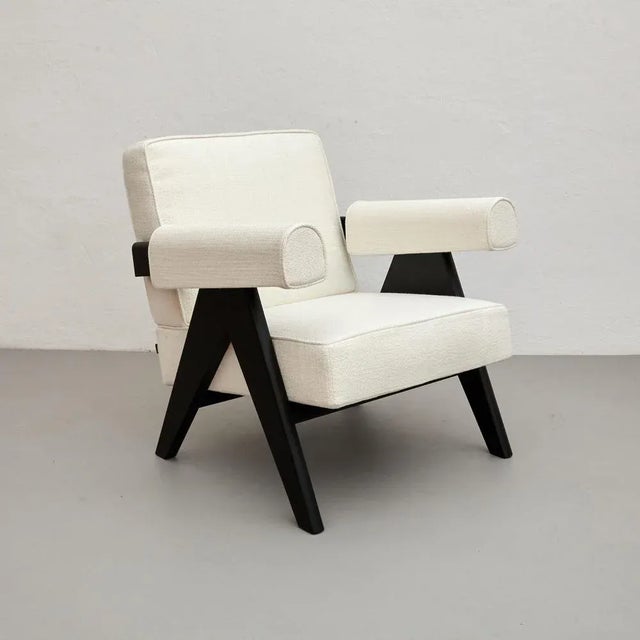 Set of 053 Capitol Complex Armchair by Pierre Jeanneret for