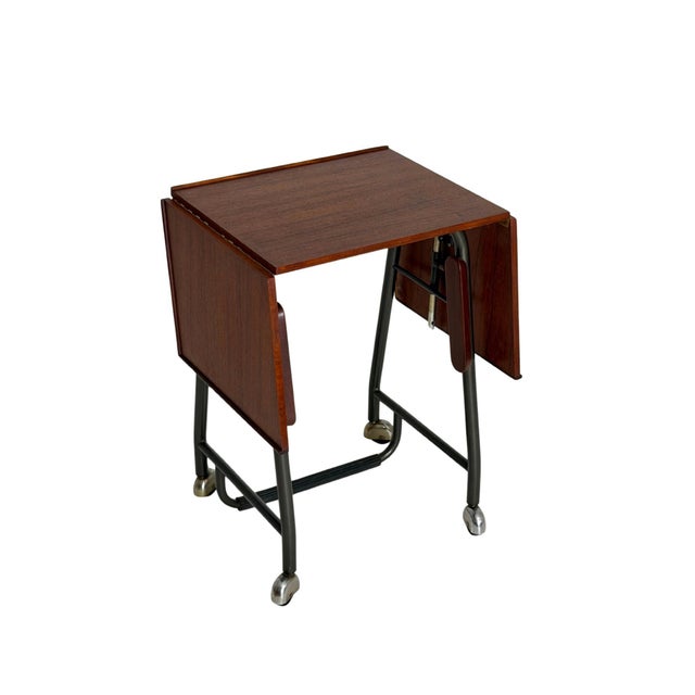 Danish Typewriter Desk in Teak, 1960s For Sale - Image 10 of 10