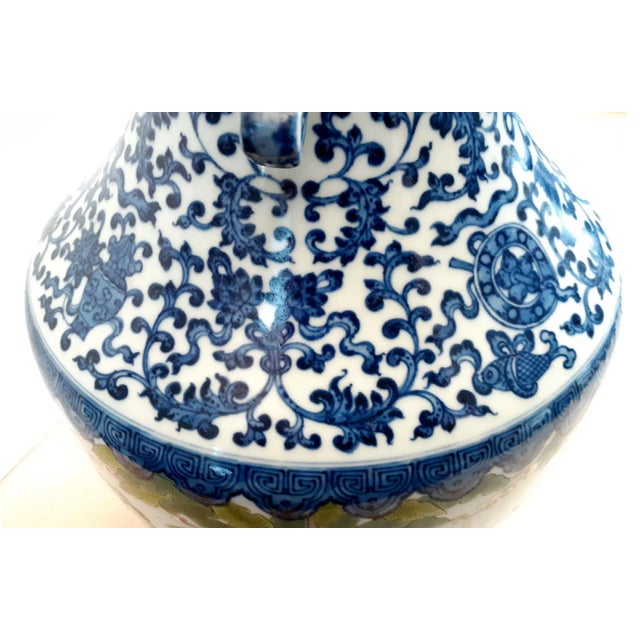 Early 20th Century Chinese Porcelain Garden Story Vase For Sale - Image 10 of 13