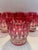 Late 20th Century Late 20th Century Saint-Louis Tommy Ruby Red Cut Crystal Old-Fashioned Glasses - Set of 15 For Sale - Image 5 of 8