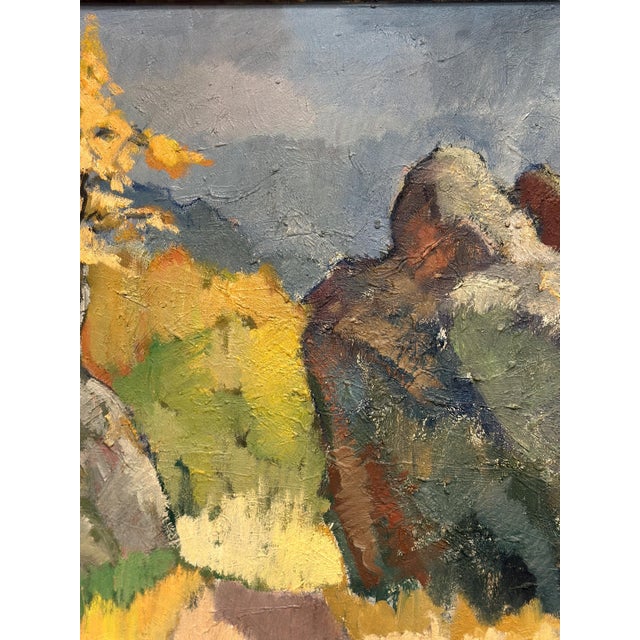 Helge Cardell, Autumn Motif, 1950s, Oil on Canvas For Sale - Image 17 of 18