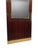 1950s Vintage Danish Floor Mahogany Mirror with Brass Lamp, 1950s For Sale - Image 5 of 8