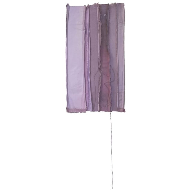 Contemporary "Tandem 01" Salvaged Materials Lilac Colorfield Wall Sculpture For Sale - Image 3 of 11