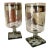 Mid 20th Century Mid Century Modern Barware Linear Smoke Berlin Cordial Glasses - A Pair For Sale