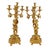 A pair of antique French gilt bronze candelabras,19thC Size of the candle holders 68,5 x 30 x 26 cm