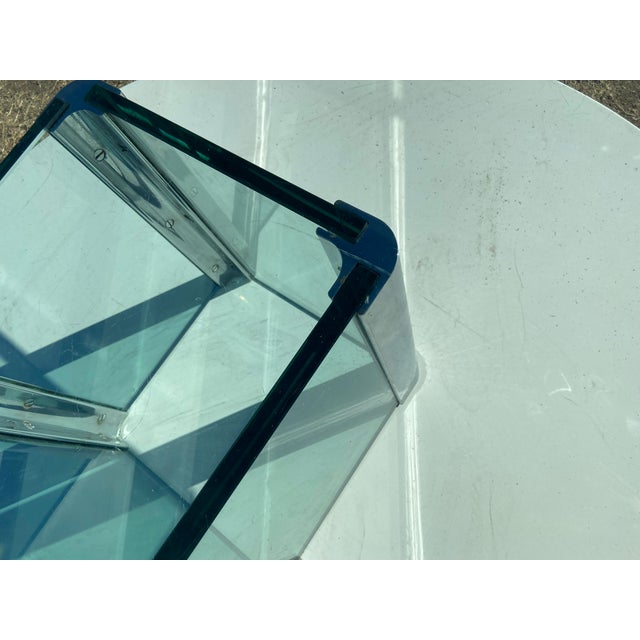 Vintage Mid Century Modern Leon Rosen for Pace Collection Chrome Glass Coffee Table Unmarked For Sale In Sacramento - Image 6 of 18