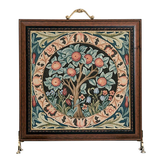 Orange Tree Tapestry Firescreen For Sale