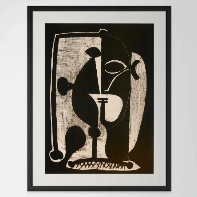 "Picasso's Female Heads" Contemporary Black and White Gallery Wall of Photographs, Framed - Set of 16 For Sale - Image 11 of 16