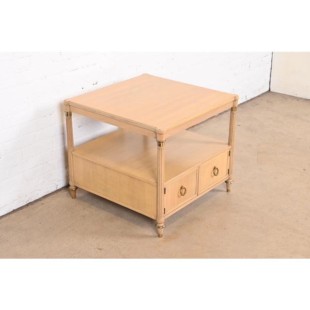 Baker Furniture French Regency Louis XVI Two-Tier Tea Table or Occasional Side Table For Sale In South Bend - Image 6 of 12