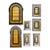Antique Victorian Stained Glass Windows Set For Sale