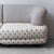 Modular sofa made in the 70s. Patterned fabric covering. Plastic feet and wooden structure. Good condition, as per photos....