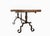 1960s French Walnut Top and Wrought Iron Coffee Table, 1960 For Sale - Image 5 of 11