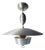 Large Vintage Modern Aluminum Hanging Pull Light Pendant For Sale