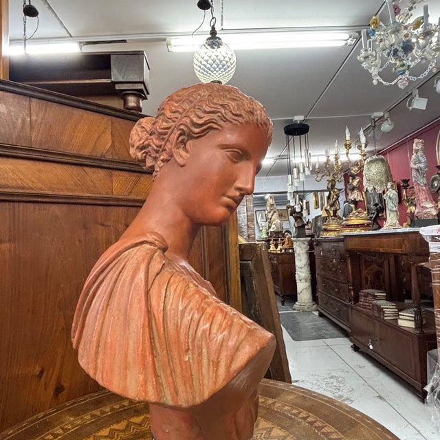 Brown Antique Terracotta Sculpture, 1800 For Sale - Image 8 of 16