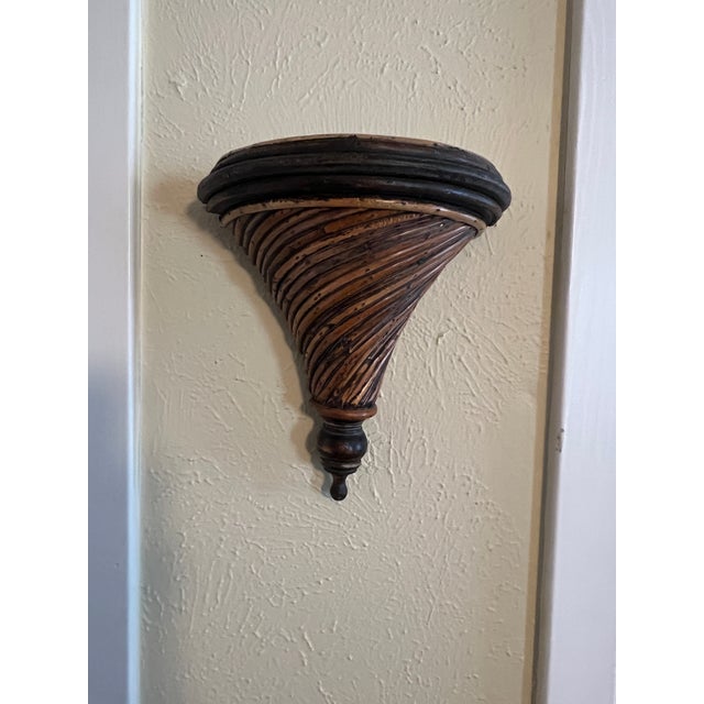 Wood Pencil Reed Wall Shelf Gabriella Crespi.Style For Sale - Image 7 of 8