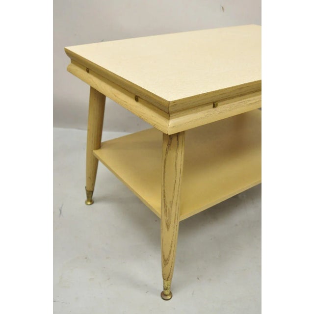 Mid Century Modern Atomic Era Laminate & Wood Coffee Table Set - 3 Pc Set For Sale - Image 9 of 12