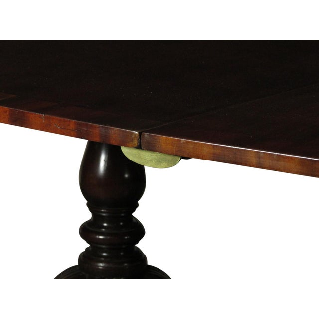 19th-C. Triple Pedestal Dining Table For Sale - Image 9 of 15