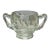 Mid 20th Century Willow Clear Glass Handled Sugar Bowl For Sale
