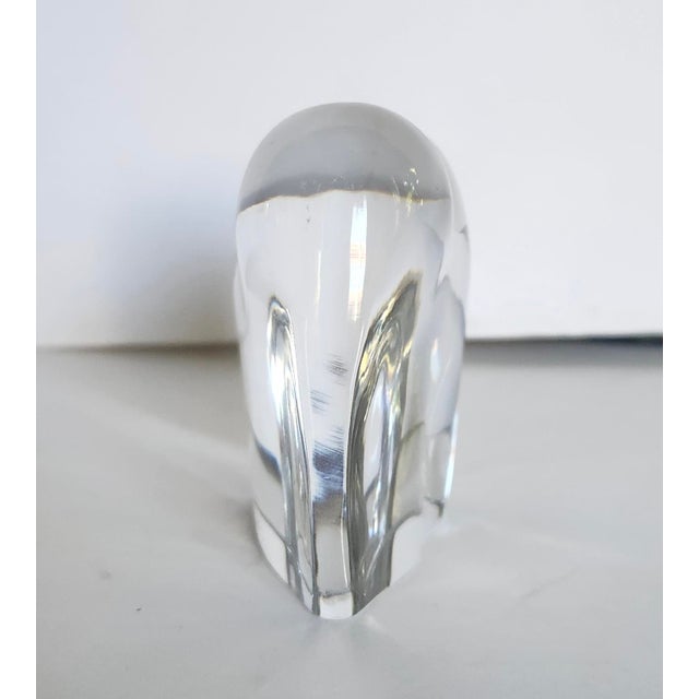 Abstract Early 21st Century Baccarat Abstract Elephant Chrystal Sculpture Paper Weight For Sale - Image 3 of 7