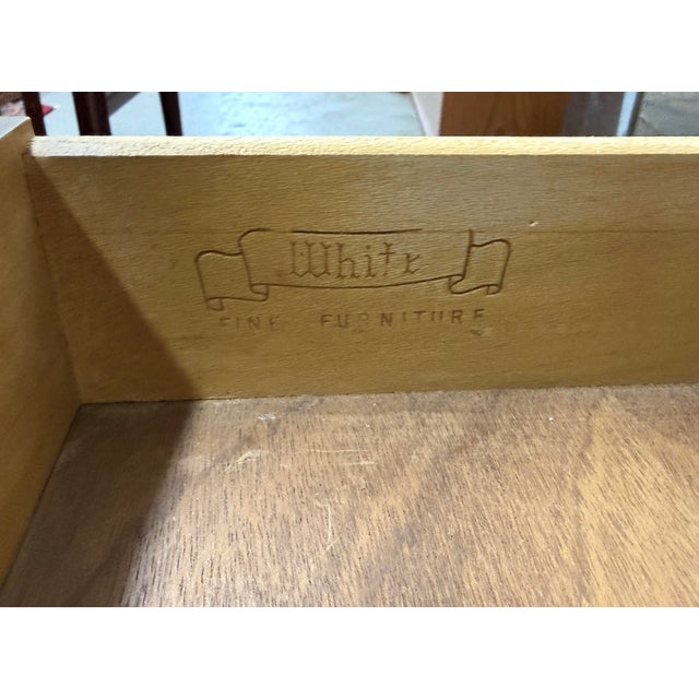 Mid 20th Century Modern Walnut Server Bar Cart by White Furniture Co. For Sale - Image 17 of 18