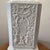 Mid 20th Century Vintage Chinoiserie Pagoda Style Table Lamp With White Textured Porcelain Body Mounted on Dark Wood Base For Sale - Image 5 of 12
