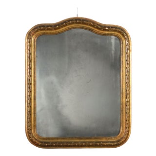 Italian Mirror in Carved Gilded Wood For Sale