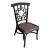 Vintage Hollywood Regency Faux Bamboo Chippendale Side Chair For Sale