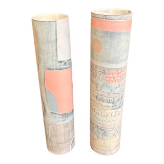 Susan Nemeth Porcelain Vases, Set of Two For Sale