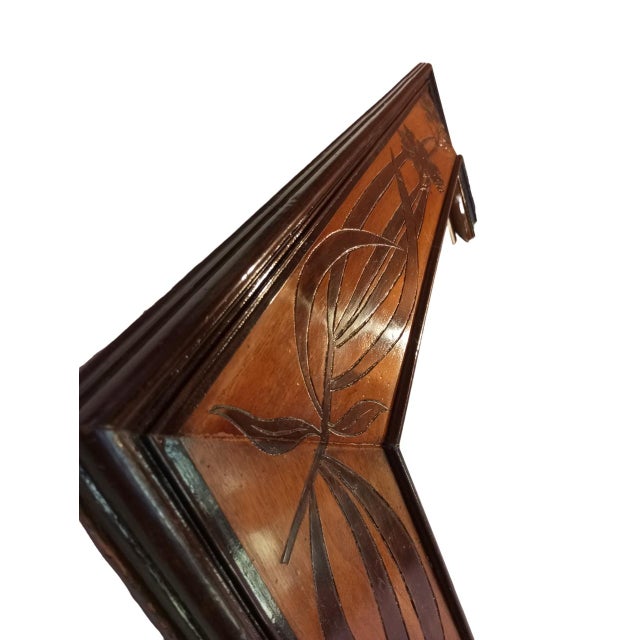 Brown Austrian Viennese Secession Veneered Wood Frame, 1890s For Sale - Image 8 of 18