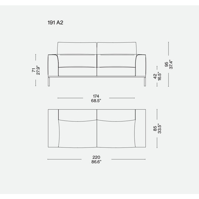 Moov Sofa Attributed to Piero Lissoni for Cassina – Sleek Plum Ortigia Fabric - Chic Italian Modern, Contemporary, Minimalist Designer For Sale In New York - Image 6 of 9