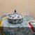 Vintage Chinese Blue and White Porcelain Lidded Small Serving Bowl Chinoiserie Peony For Sale - Image 4 of 7
