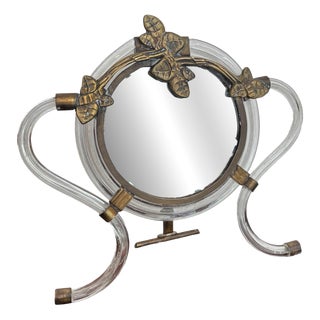 Murano Glass Table Mirror, 1949 For Sale