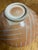1990s Signed Vintage Ceramic Pedestal Bowl Hand Painted Stripes For Sale - Image 5 of 7