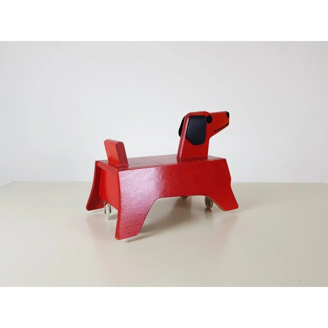 1950s Vintage Dog Car by Konrad Keller Holzspielwaren, Germany, 1950s For Sale - Image 5 of 7