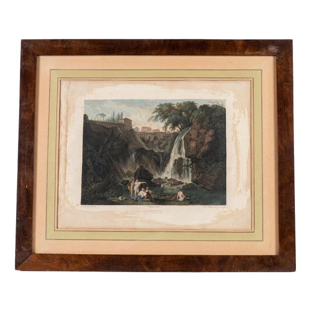 After Vallaert, La Cascade, 1800s, Engraving For Sale