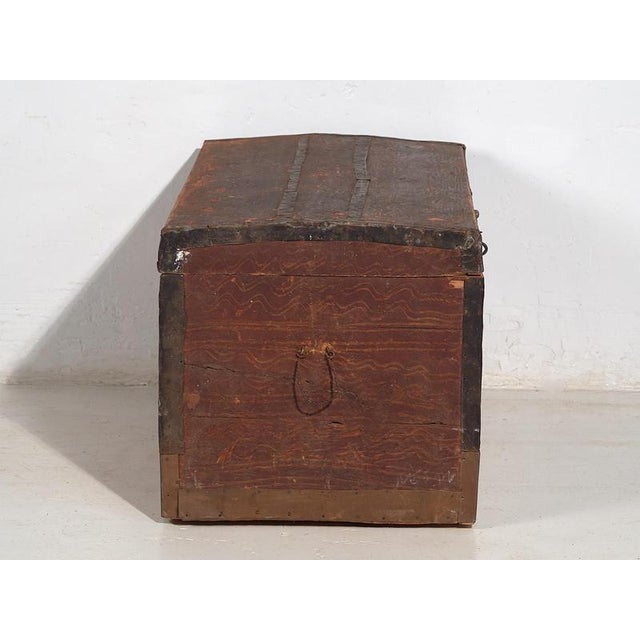 Hand Painted Antique Ethnic Trunk, 1890s For Sale - Image 18 of 18