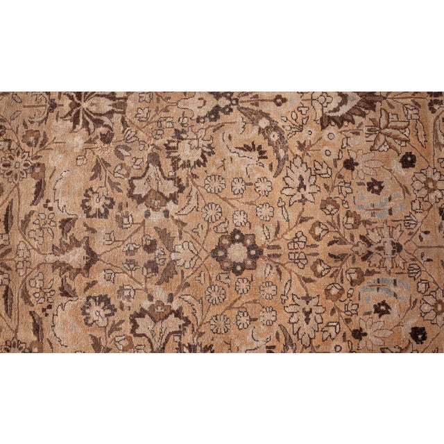 Persian Antique Persian Meshad Handmade Wool Rug For Sale - Image 3 of 11