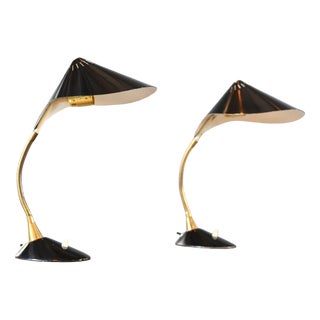 Mid-Century Cobra Table Lamps from Cosack, 1950s, Set of 2 For Sale