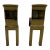 1960s Pair of Modernist Brass Andirons For Sale