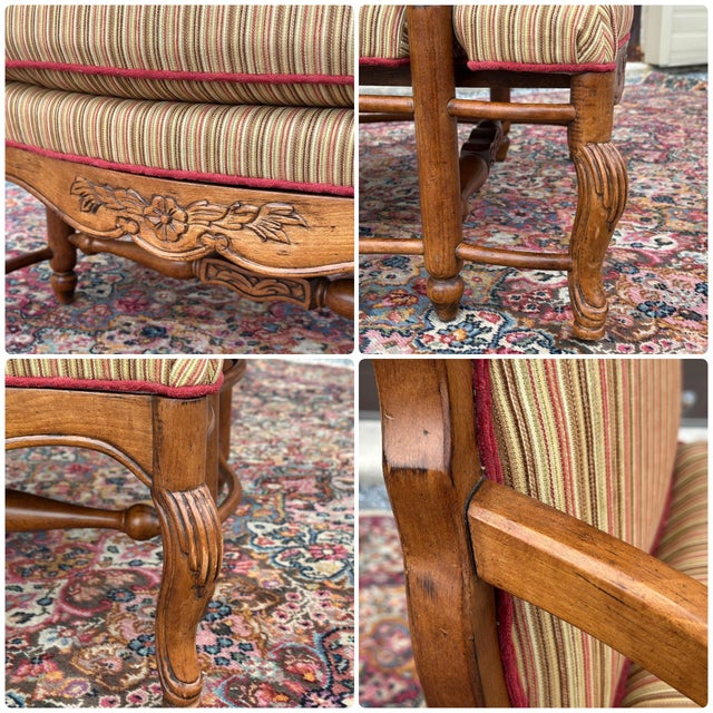 Highland House Genevieve French Country Bergere Lounge Chair For Sale - Image 11 of 12